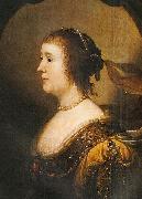 Gerrit van Honthorst Portrait of Amelia van Solms oil painting artist